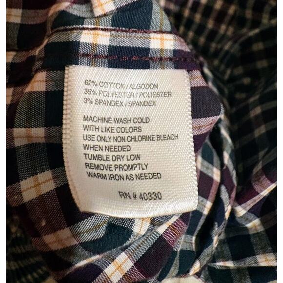 Haggar Men's Long Sleeve‎ Plaid Button Down Shirt Size XXL NWOT - Picture 8 of 8